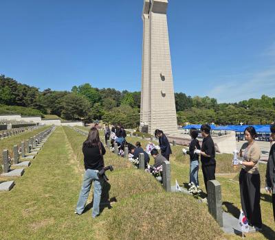 260508 광주시 북구청 신규공무원 태극기꽂기 봉사활동 이미지