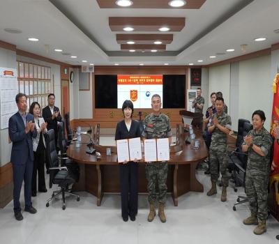 국립영천호국원-해병대 교육훈련단, 국립묘지 1사 1묘역 가꾸기 업무협약 체결 이미지