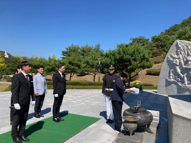 임실군 농업기술센타 현충탑 참배