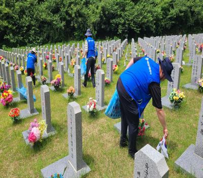 [호국보훈의 달 태극기뽑기 봉사활동]_새만금개발공사 이미지