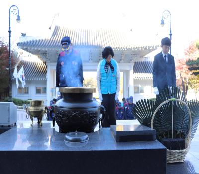 양양군 재향군인회 참배 이미지