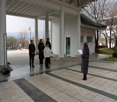 국립제주호국원 직원 참배 이미지