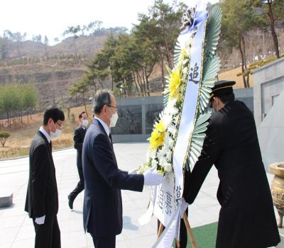 대한민국전몰군경유족회 지킴이 봉사활동 발대식 (3.9) 이미지