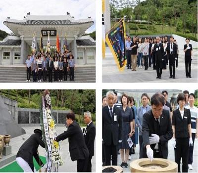 산청교육지원청교육장현충탑참배 이미지