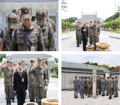 진해해군교육사령부장병참배 이미지
