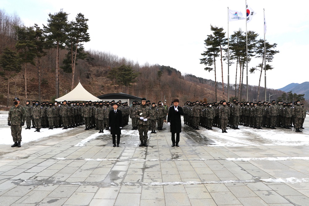 육군학생군사학교 1여단 3대대 참배('26.01.12.)