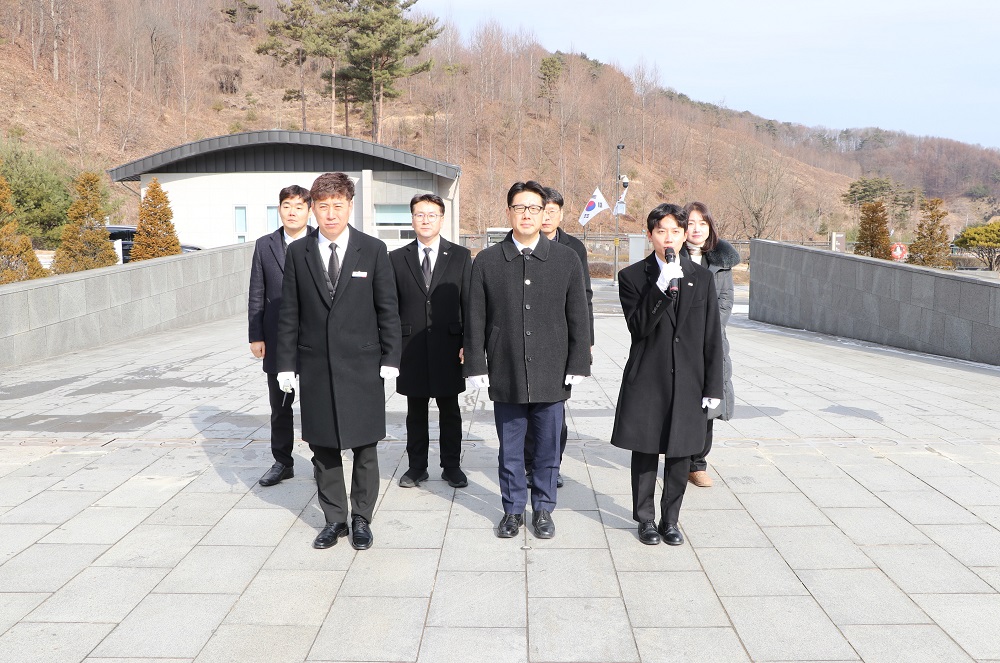 제6대 강대원 국립괴산호국원장 취임 참배 및 취임식('26.01.26.)