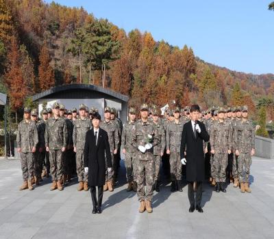 육군학생군사학교 기행준사관 참배('25.11.12.) 이미지