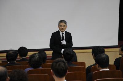 심재용 국립산청호국원장 일일합동안장식 식전 인사 이미지