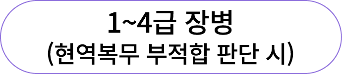 1~4급 장병 (현역복무 부적합 판단 시)