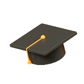 3D School and education set icon. Stationery for study and work. Book, graduation hat, pencil, paper airplane and alarm clock. Cartoon creative design icon isolated on white background. 3D Rendering