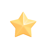 3D Three Star icons isolated on white background. Shiny and glossy elements for web. Rating score concept. Symbols for games. Cartoon illustration. 3D Rendering