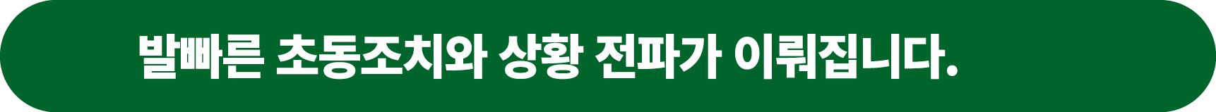 발빠른 초동조치와 상황 전파가 이뤄집니다.
