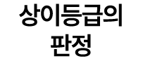 상이등급의 판정