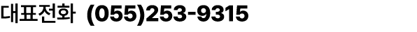 대표전화 (055)253 9315