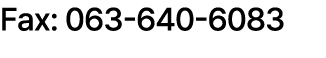 Fax: 063 640 6083