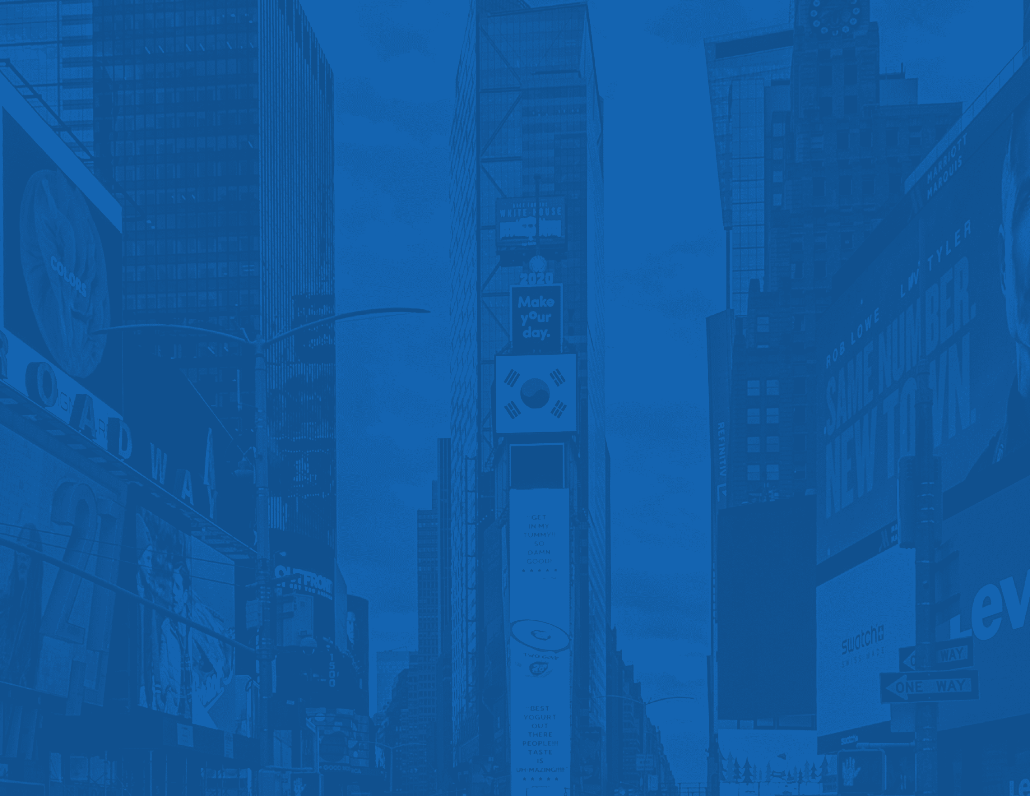 New York, New York/USA, February 2nd, 2020: Empty Times Square during daytime