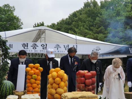 대한민국 상이군경회 경주시지회 제65회 현충일 추념식 참석 이미지