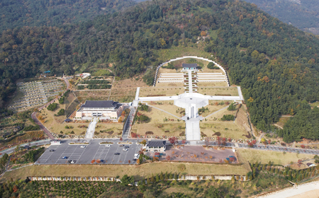 국립315민주묘지 항공사진
